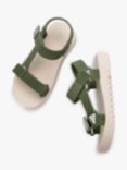 Melissa Flowing Papete Footbed Sandals, Beige/Green