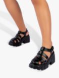 Melissa Megan Heeled Fisherman Sandals, Black