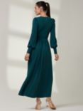 Jolie Moi Silky Jersey Maxi Dress, Forest Green