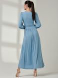 Jolie Moi Soft Jersey Maxi Dress, Dolphine Blue