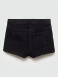 Mango Kids' Denim Skort Style Shorts, Open Grey