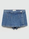 Mango Kids' Denim Skort Style Shorts