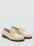 Mango Carol Leather Mocassin Loafers