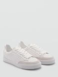 Mango Base Panel Lace Up Trainers, White