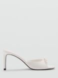 Mango Noemi Bow Detail Sandals, White