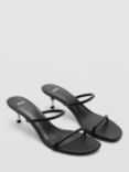 Mango Fifi Double Strap Sandals, Black