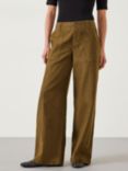 HUSH Thea Wide Leg Trousers, Olive