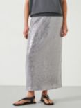 HUSH Anais Sheer Sequin Maxi Skirt, Opal Grey