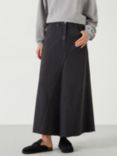 HUSH Eva Denim Maxi Skirt, Unexplored