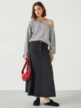 HUSH Eva Denim Maxi Skirt, Unexplored