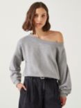 HUSH Carlota Relaxed Fit Sweatshirt, Grey Marl