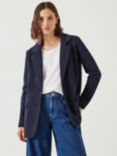 HUSH Emery Jersey Blazer, Navy