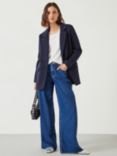 HUSH Emery Jersey Blazer, Navy