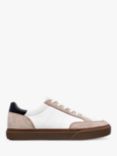 CLAE Monroe Leather Tennis Court Trainers, White/Feather Grey