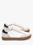 CLAE Monroe Leather Tennis Court Trainers, White/Feather Grey