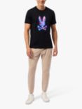 Psycho Bunny Norridge Graphic T-Shirt, Black