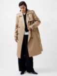 French Connection Coco Twill Trench Coat, Camel