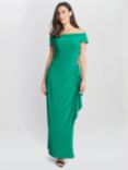 Gina Bacconi Jodie Asymmetric Dress, Jade