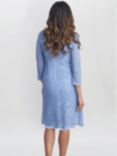 Gina Bacconi Clarabelle Mock Lace Jacket Dress, Nordic Blue