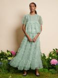 Sister Jane Dream Prairie Organza Skirt, Green