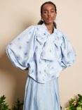 Sister Jane Dream Lily Floral Bow Blouse, Blue