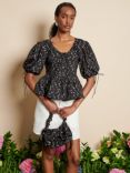 Sister Jane Dream Pepper Floral Top, Black