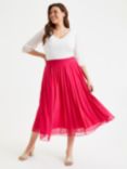 Scarlett & Jo Pleated Midi Skirt, Pink