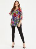 Scarlett & Jo Poppy V-Neck Tunic Top, Multi