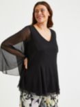 Scarlett & Jo Kimono Tunic Top, Black