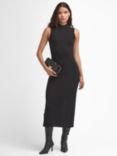 Barbour International Milla Knit Midi Dress, Black