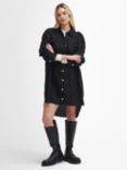 Barbour International Christa Mini Shirt Dress, Black