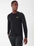 Barbour International Cotton Jersey Long Sleeve T-Shirt, Black