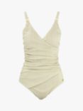 Seaspray Athena Long Length Lurex Swimsuit, Champagne