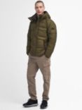 Barbour International Haze Puffer Jacket, Military Olive