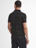 Barbour International Montague Mouline Stripe Polo Shirt, Black