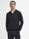 Barbour International Merlin Merino Polo Jumper, Black