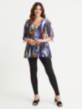 Scarlett & Jo Brush V-Neck Tunic Top, Multi