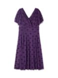 Scarlett & Jo Victoria Velvet Polka Dot Dress