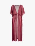 Seaspray Aruba Shimmer Maxi Kaftan, Plum