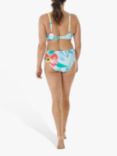 Seaspray Poppy Underwired Floral Print Bikini Top, Aqua Multi