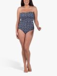 Seaspray Andalusia Mock Wrap Bandeau Tile Swimsuit, Multi