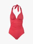 Seaspray Audrey Plunge Padded Long Length Swimsuit, Coral