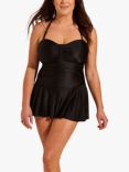 Seaspray Bora Bora Long Length Swim Dress, Black