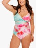 Seaspray Positano Classic Draped Long Length Swimsuit, Multi