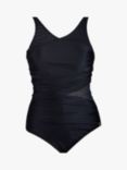 Seaspray Marbella Sheer Panel Swimsuit, Black