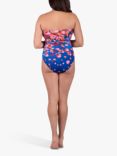 Seaspray Sakura Bandeau Swimsuit, Blue/Floral