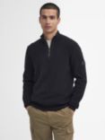 Barbour International Crawley Wool Cotton Blend Half Zip Jumper