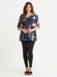 Scarlett & Jo Winter Floral V-Neck Tunic Top, Multi