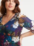 Scarlett & Jo Winter Floral V-Neck Tunic Top, Multi