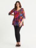 Scarlett & Jo Spray V-Neck Tunic Top, Multi